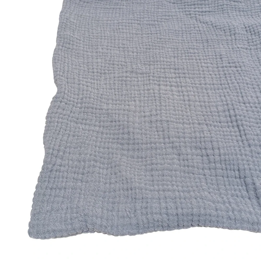 Parachute Cloud Cotton King Pillow Shams Set 2 Sky Blue Organic Gauze Luxury